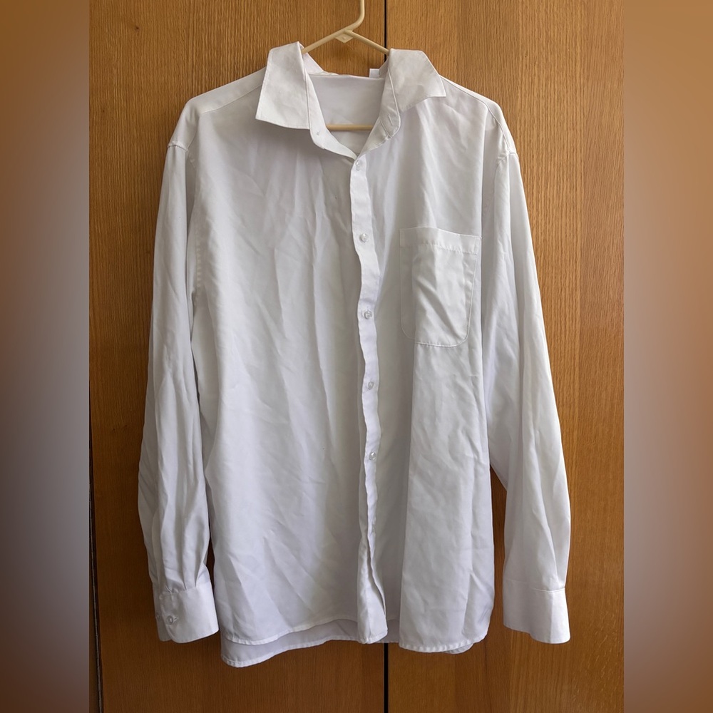 white mens button up